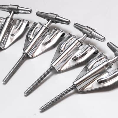 (4) Camco Bass Drum T-Rods with DW Camco-Style Claws - 1960s & 1990s / INSPECTED & TESTED image 2