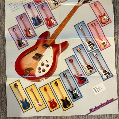 Vintage 1980s Rickenbacker poster Bild 4