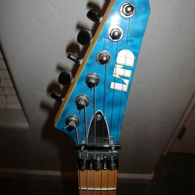 ESP LTD MH-103 QM 2008 - 2018 - See Thru Blue image 5