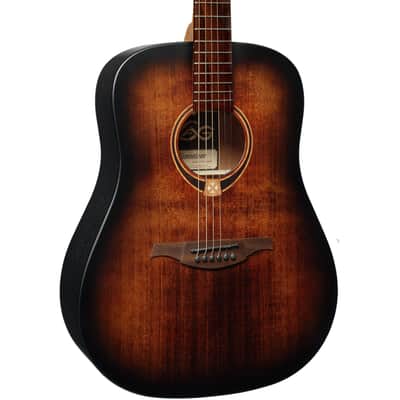 Lag T70D-B&B Tramontane 70 Dreadnought Solid Spruce Top Okoume Neck 6-String Acoustic Guitar image 8