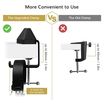 TONOR T20 Microphone Arm Stand, Adjustable Suspension Boom Scissor Mic Stand with Pop Filter image 3