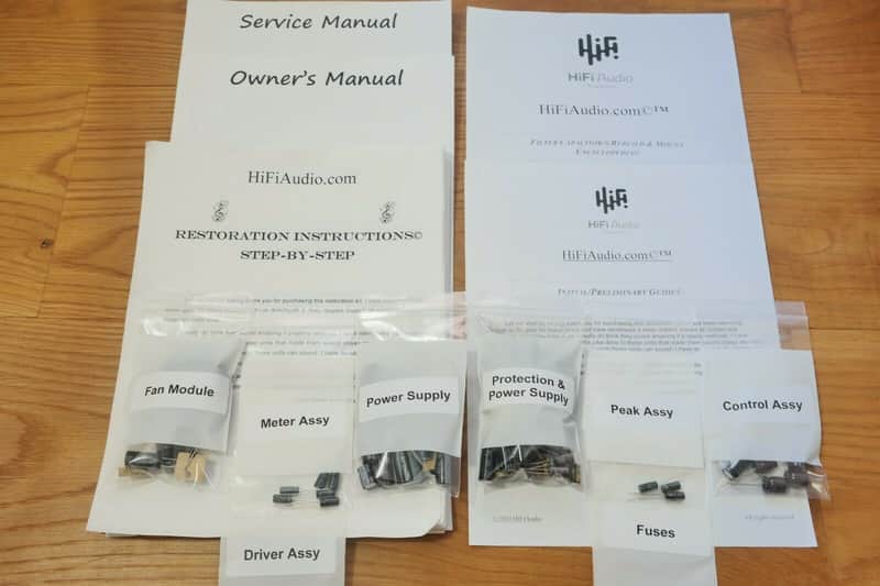 Rotel RB-5000 restoration kit filter capacitor repair rebuild fix image 1