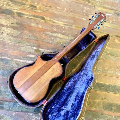 Magnatone Mark III electric guitar c 1950’s Mahogany original vintage USA bigsby lifton stone cali girl case image 13