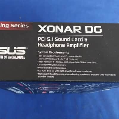 ASUS Xonar DG PCI Sound Card 5.1 channels Headphone Amp w/ Driver/Manual CD NOS image 6