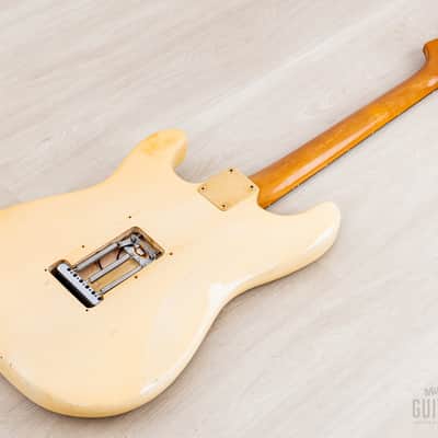 1987 Fender Custom Shop American Vintage '62 Stratocaster Blonde Mary Kaye w/ Gold Hardware, Case image 14