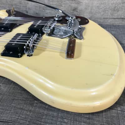 Mosrite Joe Maphis Mark XVIIII Double Neck 1968 White image 8