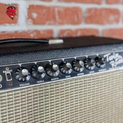Fender Twin Reverb 2-Channel 85-Watt 2x12" Guitar Combo 1967 Black Panel image 17