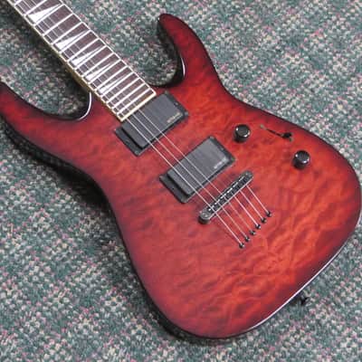 2012 Jackson DKXT Dinky Trans Red Quilt! w/hardshell case image 1