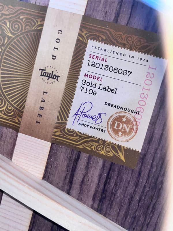 Taylor Gold Label 710e 2026 - Present - Natural image 1
