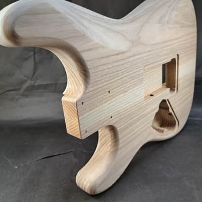 Unfinished Ash HxH guitar body - fits Fender Strat Stratocaster neck Floyd Rose J2478 image 7