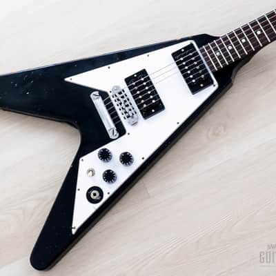 Gibson Custom Shop Kirk Hammett 1979 Flying V Murphy Lab Aged Ebony image 1