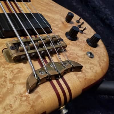 Alembic  Distallate 5 Bass - 1987 Natural - Birds Eye Maple - image 3