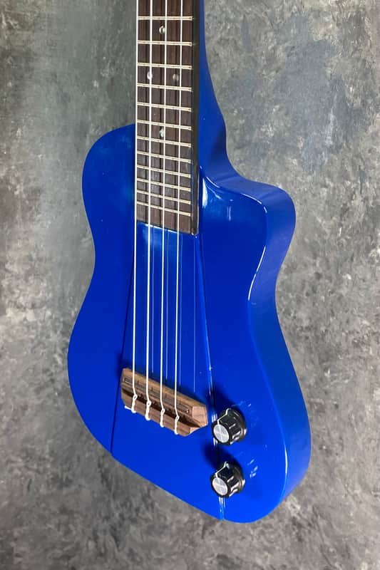 Eleuke RHT-C Solid Body/Electric Concert Size Ukulele - Gloss Blue image 1