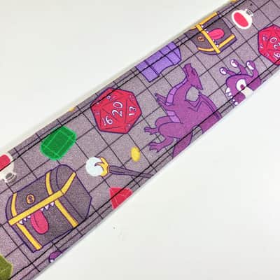 Role Playing Game Guitar Strap - Board Game Guitar Strap- 20 Sided Die- 20 Sided Dice - Not A Licen image 2