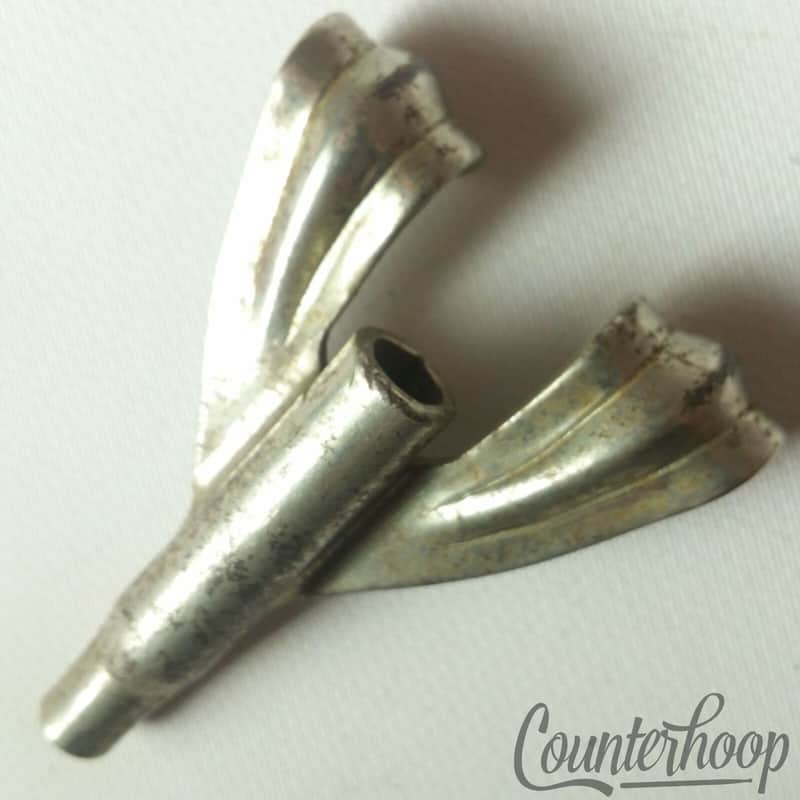 *Ludwig Snare/Bass Drum Threaded Single-Tension-Rod-Claw Nickel Marching 50s-60s image 1