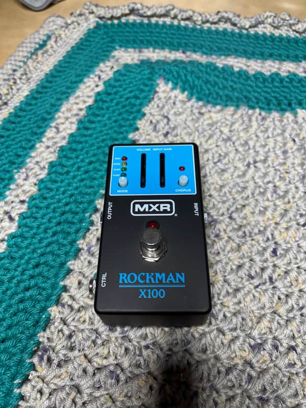 MXR MX100 Rockman X100 Analog Tone Processor 2025 - Present - Black / Blue image 1