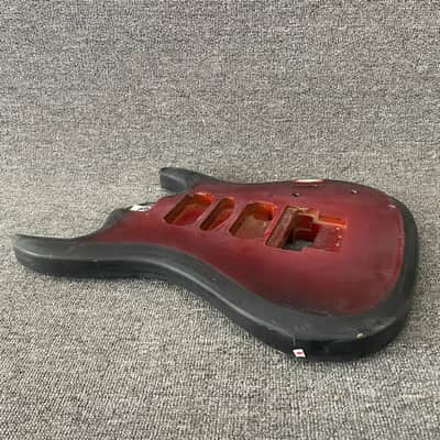 HSH Basswood Guitar Body in Red Burst image 6