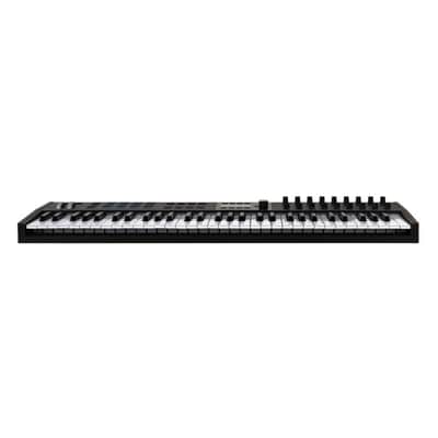 Arturia KeyLab Mk3 61 Keyboard MIDI Controller with DAW Integration, Enhanced Keybed, Visual Interface, 360-Degree Touch-Sensitive Potentiometers, Faders, Robust Wood and Aluminum Casing (Black) image 4