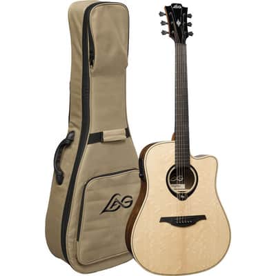 Lag THV30DCE-LB | HyVibe Smart Guitar with Bearclaw Solid Sitka Spruce Top. Brand New H2 Version image 3