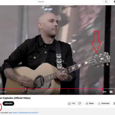 Gibson SJ-200 Artist Owned by THE DARKNESS Studio & Stage Played! Albums & Music Videos since Permission To Land! Custom Fishman Pickup SJ200 Dan & Justin Hawkins Acoustic Guitar image 9