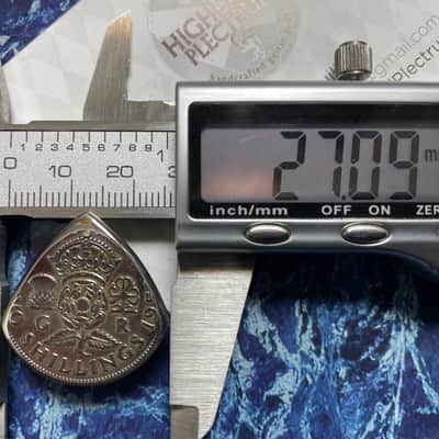 **Special Offer 20% Discount** Two (2) George VI Two Shillings Coin Guitar Picks. image 4