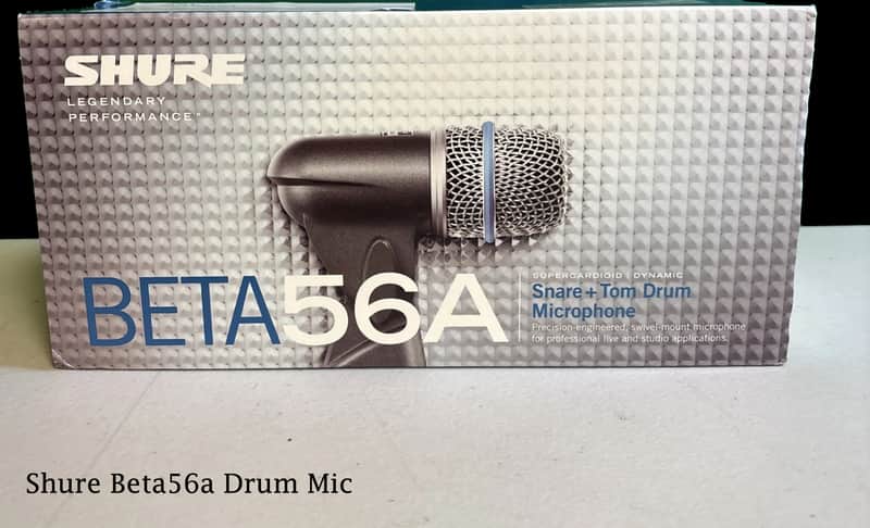 Shure BETA 56A Supercardioid Dynamic Microphone 2025- Mint in box image 1