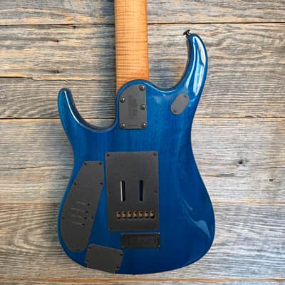 Ernie Ball Music Man JP15 7-String Electric Guitar - Ultramarine Quilt image 5