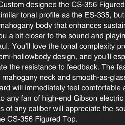 Gibson Custom Shop, CS-356, a unique and robust Gibson design image 13