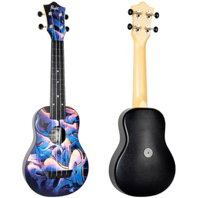 Flight TUS40 Graffiti Travel Soprano Ukulele New - Graffiti image 2