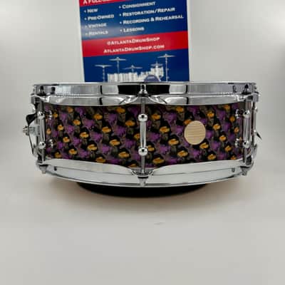 Montineri Custom 14x4 "Iris Tongue" Snare Drum image 9