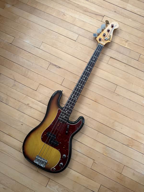 1970 Fender Precision Bass Guitar Sunburst image 1