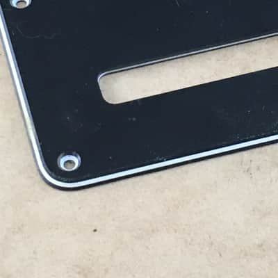 Vintage Fender 78 Reissue Aged Relic Back Plate Tremolo Cover Black Strat Guitar image 3