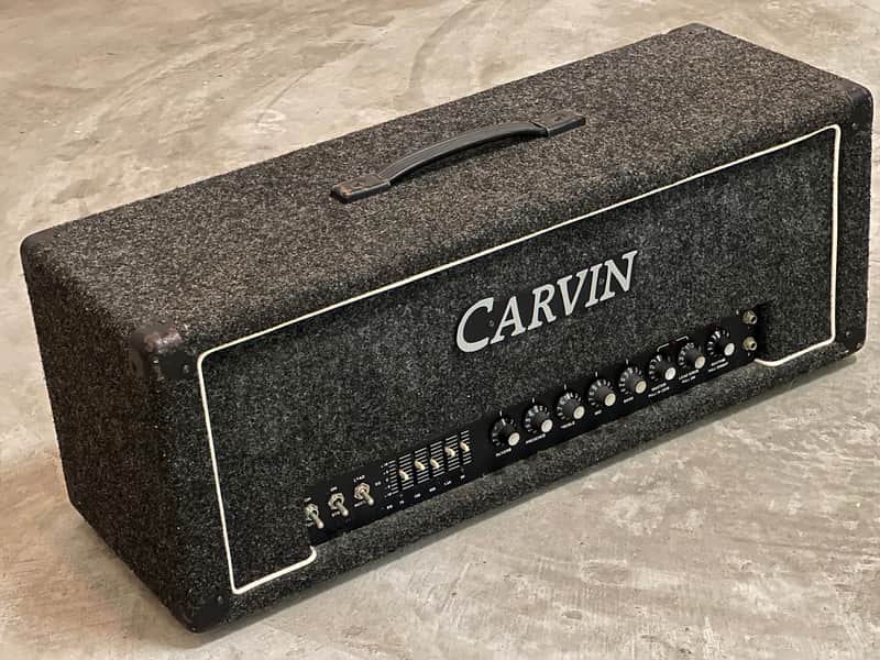 Carvin X-100b 100W Tube 2 Channel Guitar Amplifier Head with Graphic EQ, Boost and Reverb - Black image 1