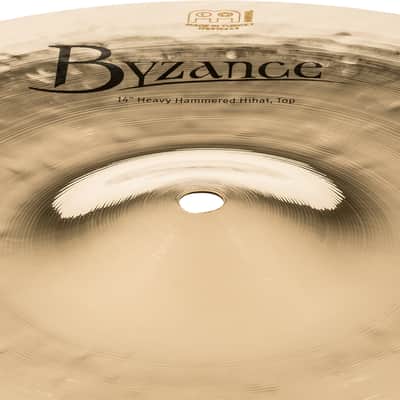MEINL B14HHH-B Byzance Brilliant Heavy Hammered HiHat 14 Zoll brilliant image 4