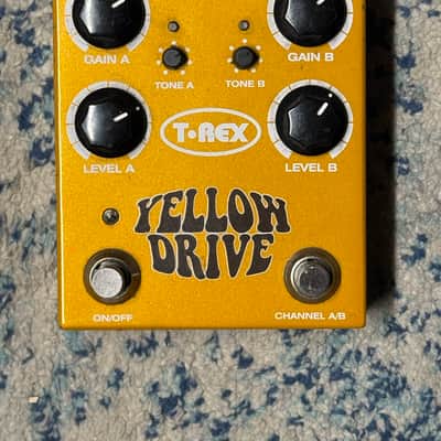 T-Rex Yellow Drive Dual Channel Distortion Pedal | Reverb