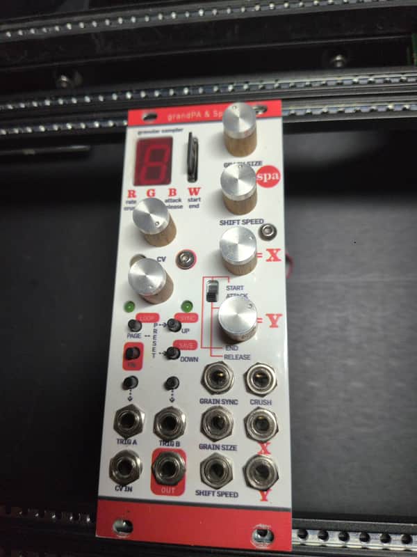 Custom Panel BASTL Instruments grandPa for Spa Expander - Dual Granular Sampler - White and Red image 1