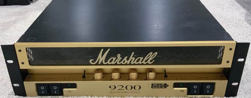 Marshall 9200 100/100 Dual Monoblock Rack Power Amp - New 5881 Tubes - Gold image 1