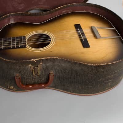 Stella H-922 12 String Flat Top Acoustic Guitar, made by Harmony (1961), ser. #2789H922, original brown chipboard case. image 12
