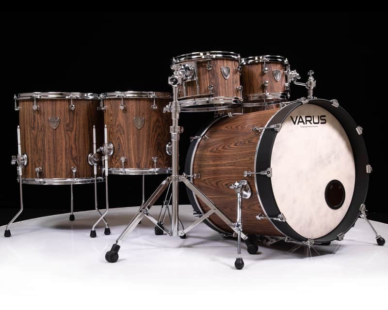 Varus Drums 5pc Shell Pack Mahogany Shells - Bocote Outer Ply image 1