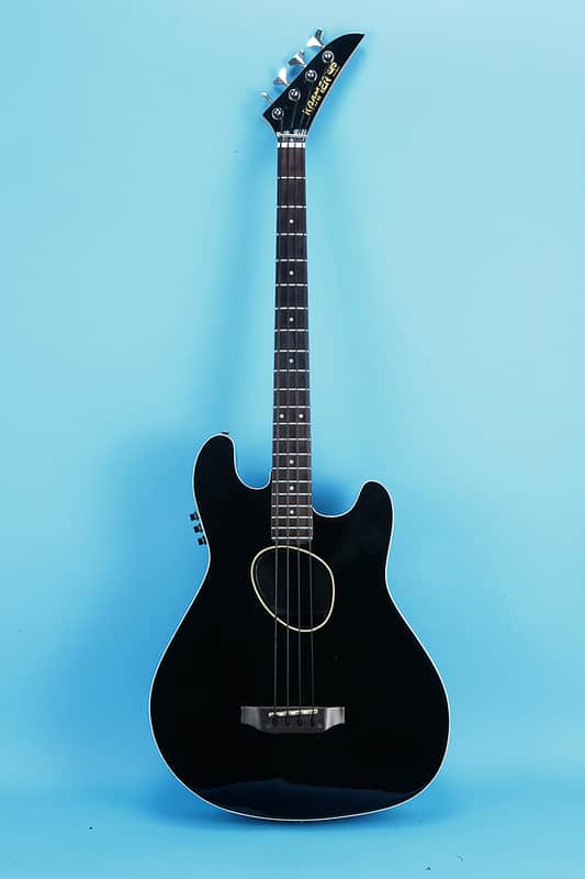 Kramer Ferrington 1990 Acoustic Bass Guitar Black image 1
