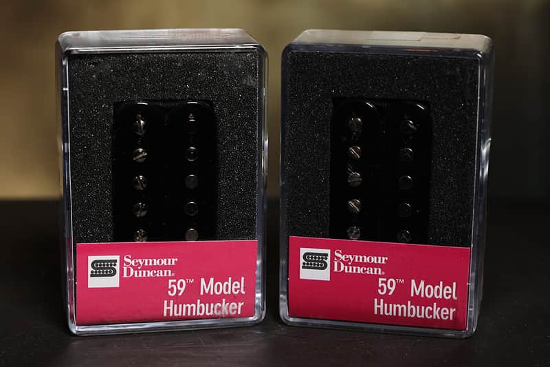 Seymour Duncan Vintage Blues Humbucker Pickup Set 4 Conductor BLACK image 1
