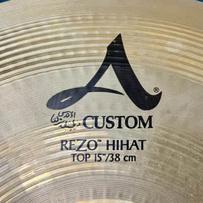 RARE SIZE 15” Zildjian A CUSTOM REZO Hihats 1307g 1653g image 3