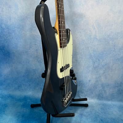 Fender MIJ Hybrid '60s Jazz Bass V 2020 Charcoal Frost Metallic image 6