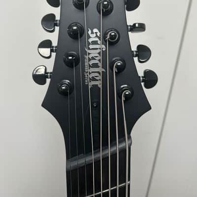 Schecter PT-8 MS Black Ops Left-Handed 8 String Multiscale Electric Guitar - Satin Black Open Pore image 3