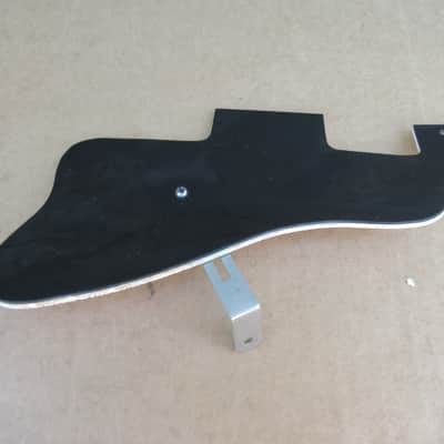 1960s Teisco Black Guitar Pickguard W Bracket Semi Hollow Archtop image 2