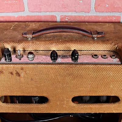 Fender Vintage 1958 Harvard Tweed 5F10 Circuit 1 x 10" 10 Watt Narrow Panel Amp RARE! image 5