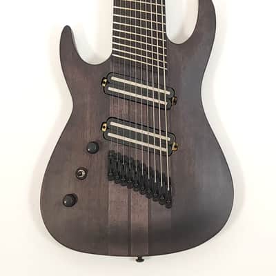 Agile 10 String Left Handed Electric Guitar Pendulum Pro 102730 EB CA Charcoal Fan Fret Multi-Scale image 2