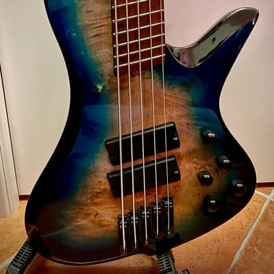 Redsub Colisem Fan Fret 36.5"with roasted neck and Luminlays 2020 Blueburst image 1