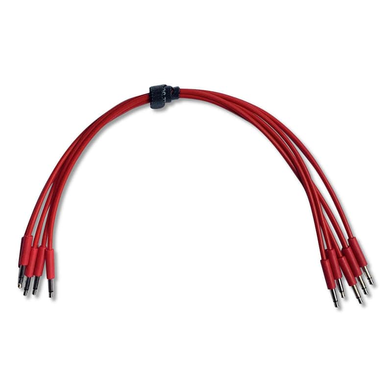 Super-Slim Eurorack Patch Cables (5 pack)-500cm / Red image 1