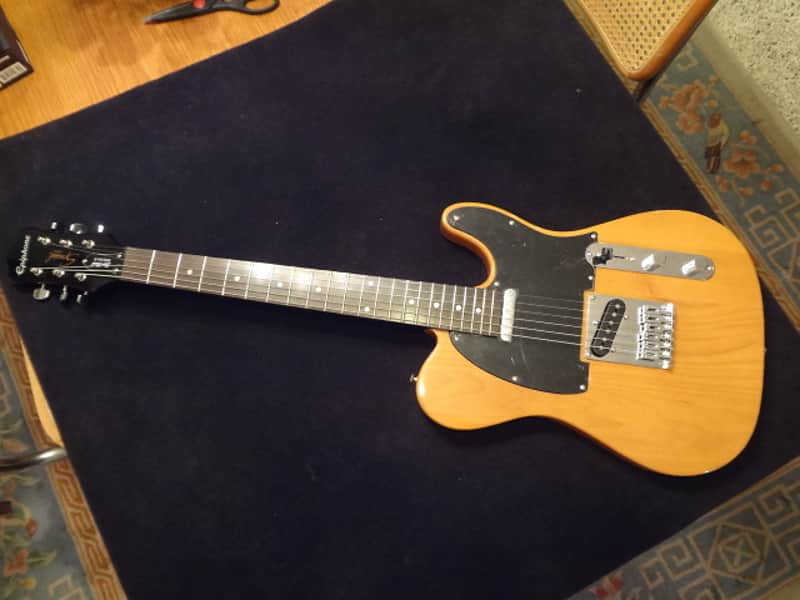 Squire Telecaster w/ Les Paul neck (Modded) 2012 Butterscotch Blonde image 1